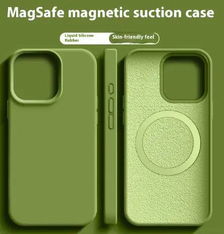 Magnetic Liquid Silicone Magsafe Case For iPhone