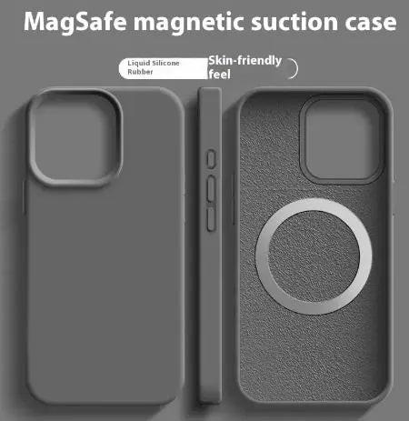 Magnetic Liquid Silicone Magsafe Case For iPhone