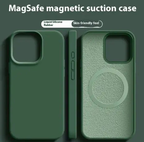 Magnetic Liquid Silicone Magsafe Case For iPhone